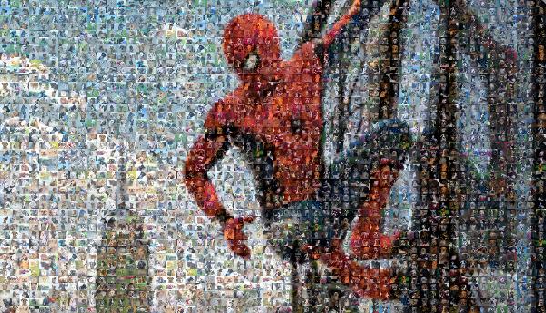 Spider-Man photo mosaic