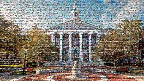 Harvard Business School, Baker Library photo mosaic
