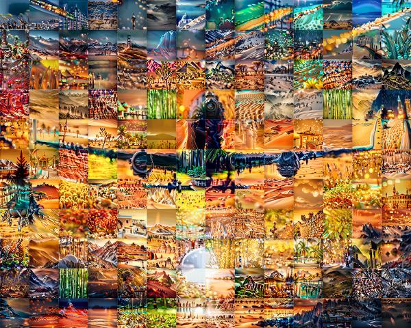 Airplane photo mosaic
