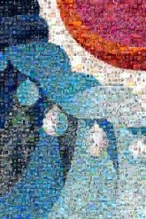 Design Van Cleef & Arpels Van Cleef & Arpels Jewellery Diamond Van Cleef & Arpels Illustration Ring precious stone Gemstone Blue Red Orange Paint Graphic design Modern art Creative arts Graphics Art Paint