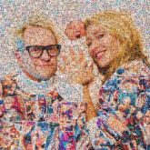 Light-hearted light-hearted Eyewear Glasses Vision Care Happiness Smile Fun Blond Love Family Child