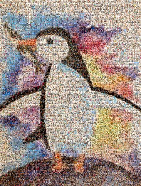 Penguins photo mosaic
