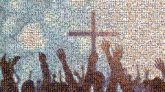 Worship Christian worship Contemporary worship music Worship Belief Glorification Cross Entertainment Crowd Symbol Gesture Public event Ceremony Audience Religious Item