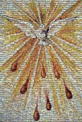 Catechism of the Catholic Church Catechism of the Catholic Church Seven gifts of the Holy Spirit Holy Spirit Confirmation Spirit God the Father God the Son Sacrament Graphics Bird Watercolor painting