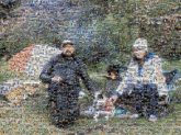 Recreation Camping Backpacking Nature Hiking Mammal Outdoor recreation Wilderness Tree Adventure Landscape Dog Plant Smile Carnivore Grass Leisure Companion dog Chair Grassland