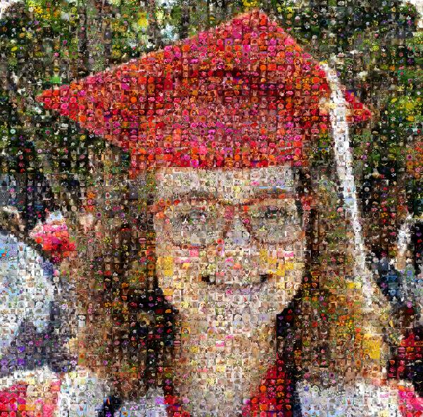 Graduation photo mosaic