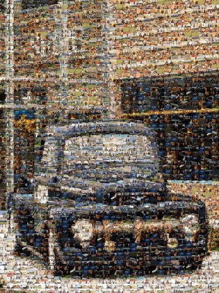 Pickup truck photo mosaic