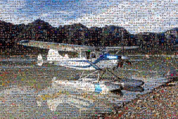 Seaplane photo mosaic