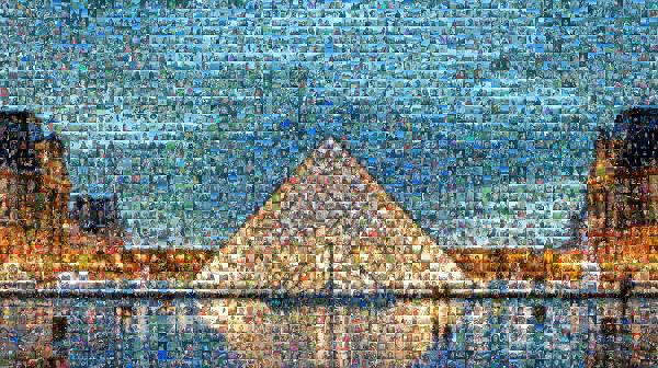 Louvre photo mosaic