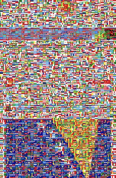 Flag photo mosaic