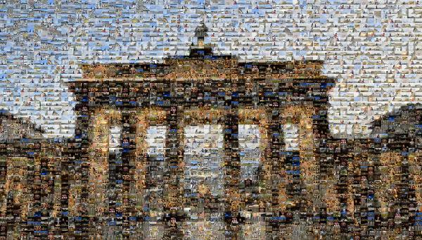 Brandenburg Gate photo mosaic
