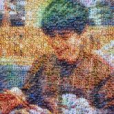 Hair coloring Watercolor painting Art Painting Acrylic paint Hair coloring Purple Paint Ear Shirt Style Colorfulness Plaid Pattern Tartan Portrait photography Water bottle