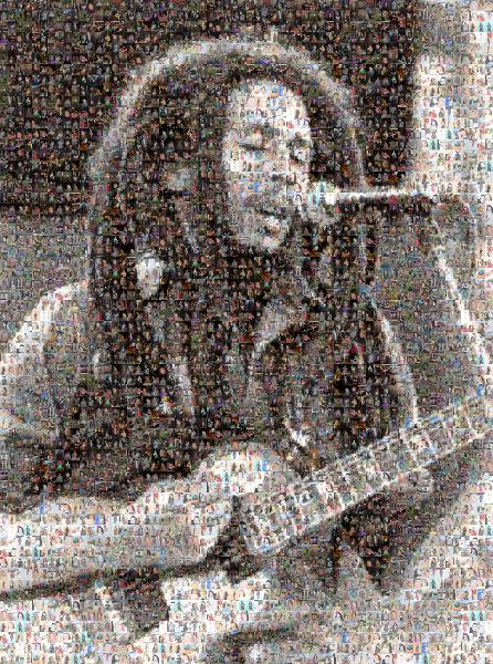 Bob Marley photo mosaic