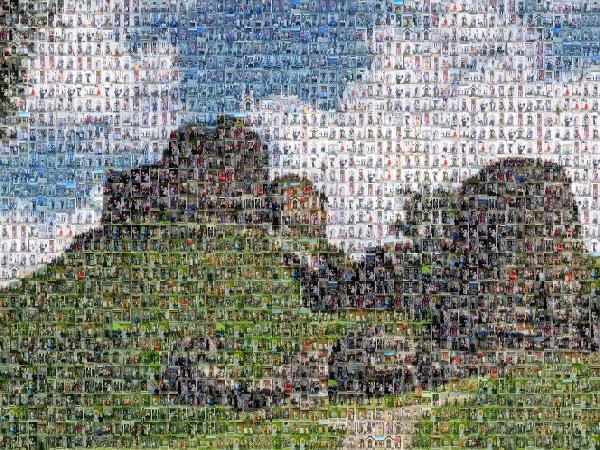 Launceston Castle photo mosaic