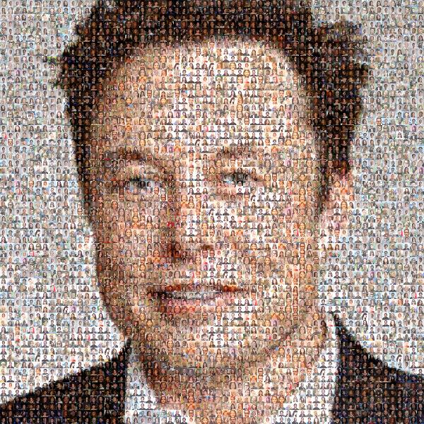 Elon Musk photo mosaic