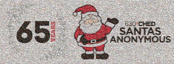 Santa claus photo mosaic