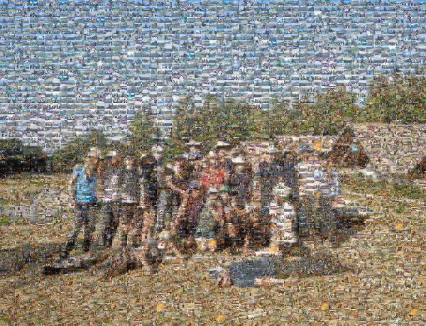 Community photo mosaic