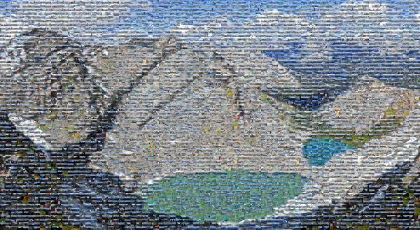 Lake photo mosaic