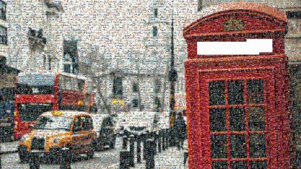 Bus photo mosaic