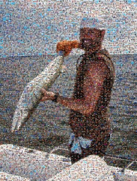 Boat photo mosaic