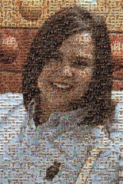 Black hair photo mosaic