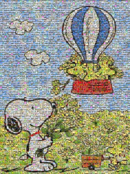 Snoopy photo mosaic