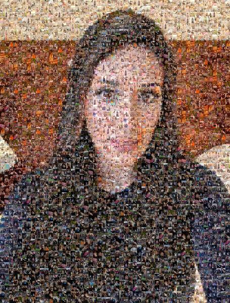 Black hair photo mosaic