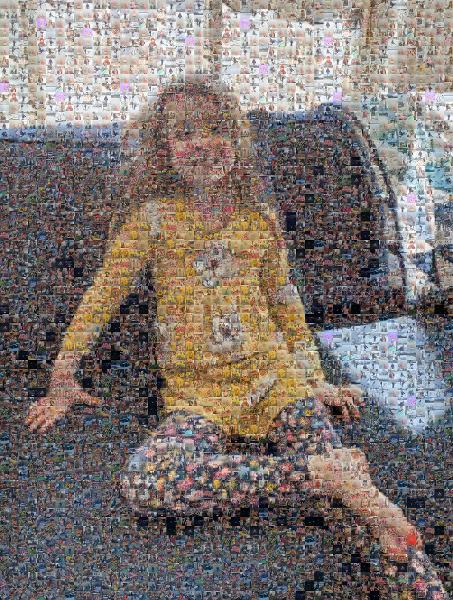 Child model photo mosaic