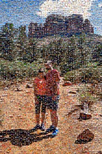 Cathedral Rock Trailhead photo mosaic