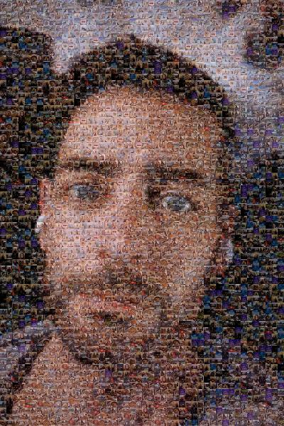 Head photo mosaic
