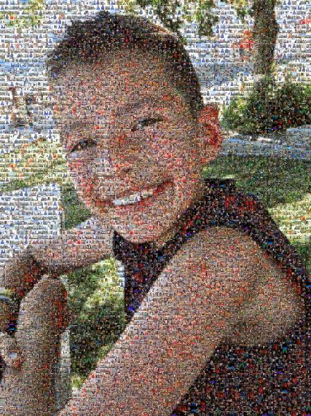 Toddler M photo mosaic