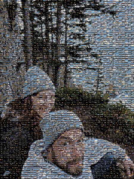 Knit cap photo mosaic