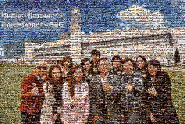 Travel photo mosaic