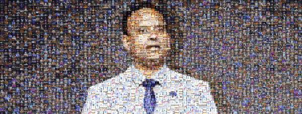 Speech photo mosaic