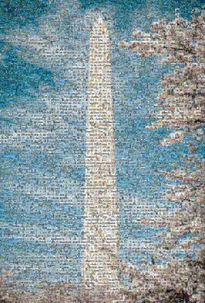 Washington Monument photo mosaic