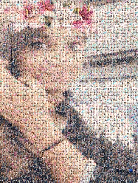 Headpiece photo mosaic