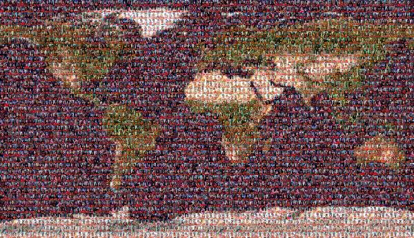 World photo mosaic