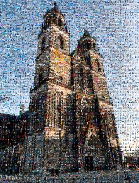 Magdeburg Cathedral photo mosaic