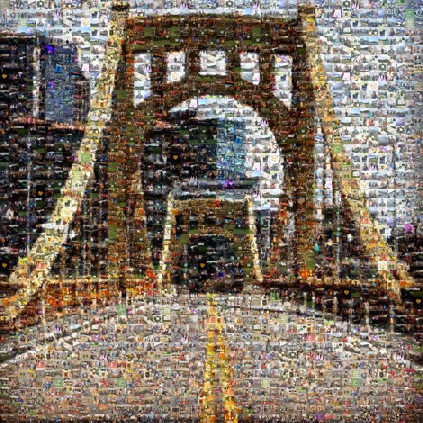 Roberto Clemente Bridge photo mosaic