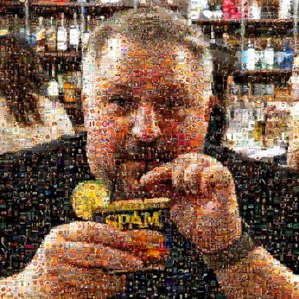 Junk food photo mosaic