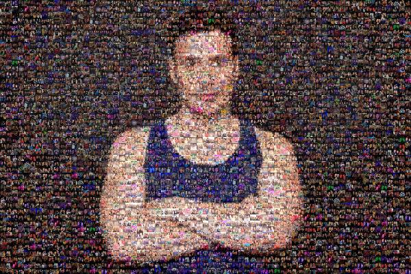 Physical fitness photo mosaic