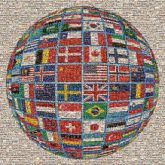 Globe Globe Flag Drapeaux de pays Map Illustration National flag Country Flags of the World World map Stock photography Sphere Ball Soccer ball Pattern