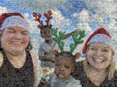 Christmas Christmas light-hearted Smile Happiness Head Nose Mouth Facial expression Fun Child Leisure Holiday