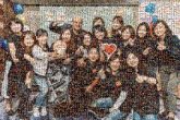 Social group Social group light-hearted Smile Happiness Jeans Youth Facial expression Friendship Fun Team Denim