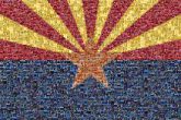 New Mexico Phoenix Prescott Flag of Arizona Flag Tucson State flag Yellow Orange Line Graphic design Illustration