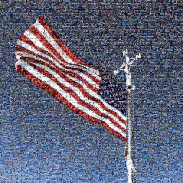 Flag photo mosaic