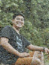 Light-hearted light-hearted Sleeve Happiness Shoulder Smile Neck Eye Summer Facial expression Youth Black hair