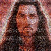 Art Facial hair Facial expression Beard Moustache Long hair Fictional character CG artwork Animation Prophet Portrait