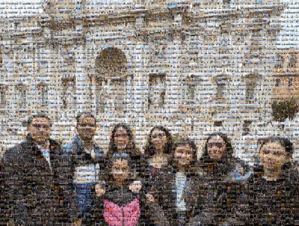 Trevi Fountain photo mosaic