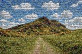 Grass Mount Scenery Grass Green Mountainous landforms Hill Yellow Plants Vegetation Grassland Natural landscape
